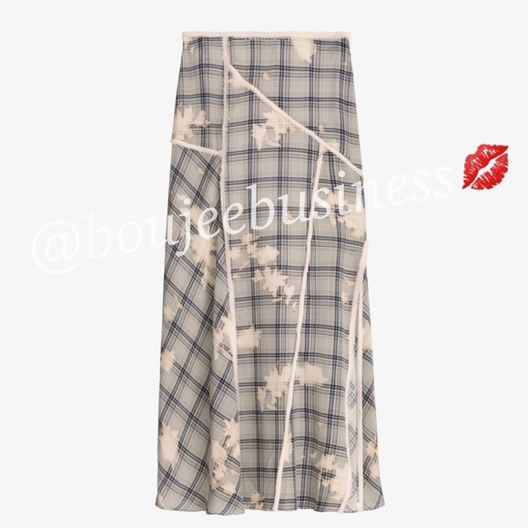 ZARA - BNWT Limited Edition Plaid Print Skirt with Side Zip Size Small - Picture 5 of 5